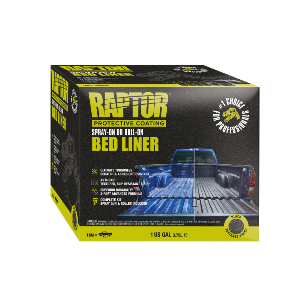 RAPTOR Black Truck Bed Coating Kit - Raptortough