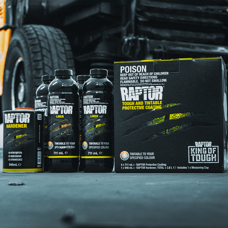 RAPTOR Protective Coating 4 Bottle Kit RAPTOR Coatings Australia